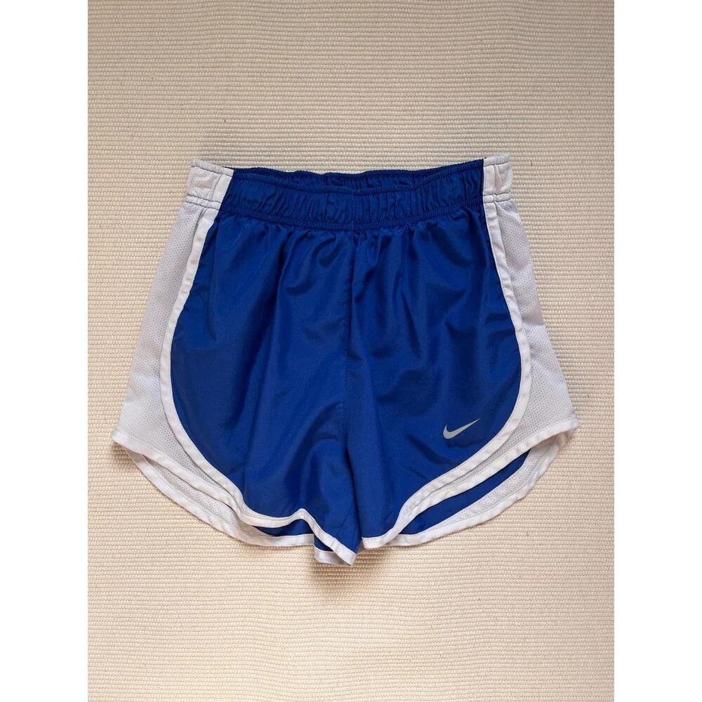 Nike Dri-Fit Tempo Running Shorts in Cobalt Blue/White Size XS
